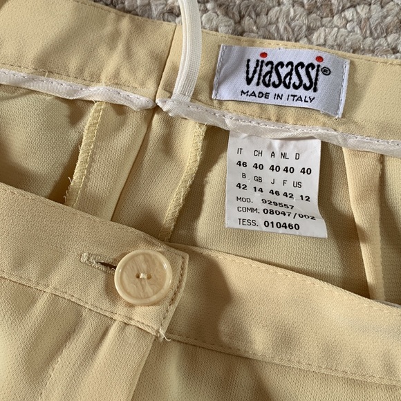 Vintage Italian Pantsuit Set - Yellow - Picture 7 of 9